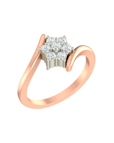 18K Gold & Diamond Ring For Women KRA10362